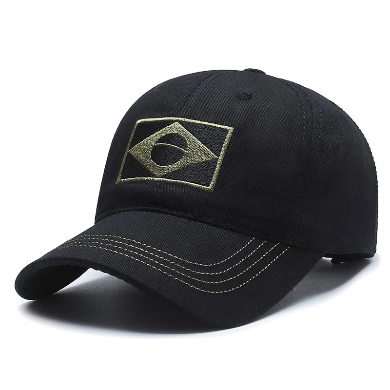 Unisex Brazilian Flag Embroidered Cap