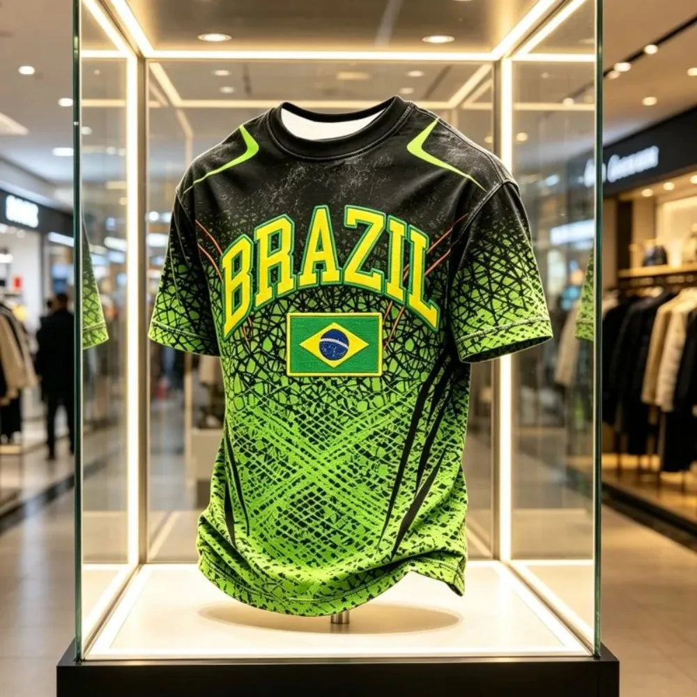 Summer Brazil Themed Football Shirt