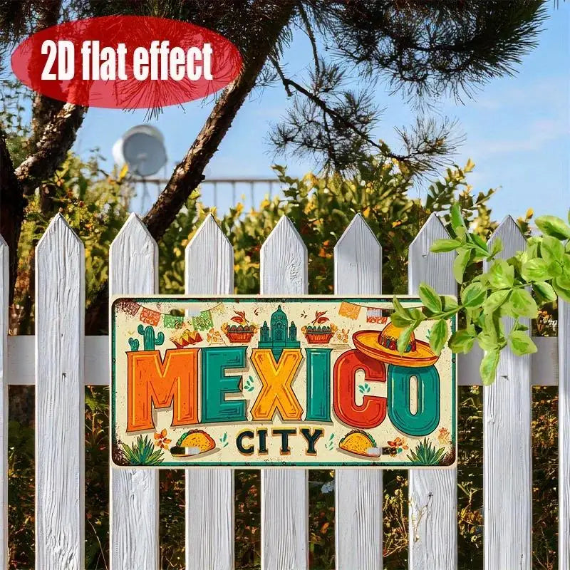 Mexico City Metal Sign