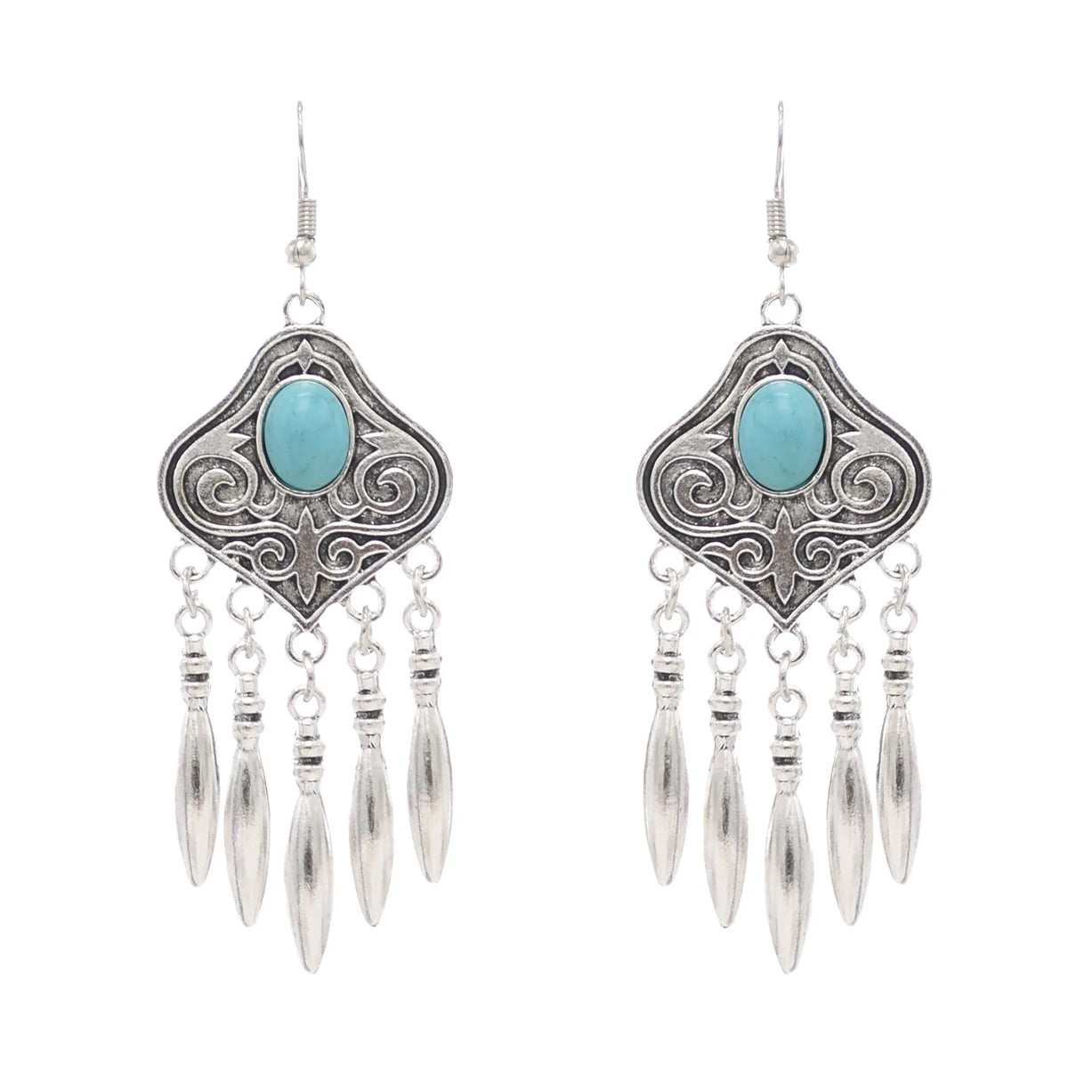 Silver Color Vintage Earrings