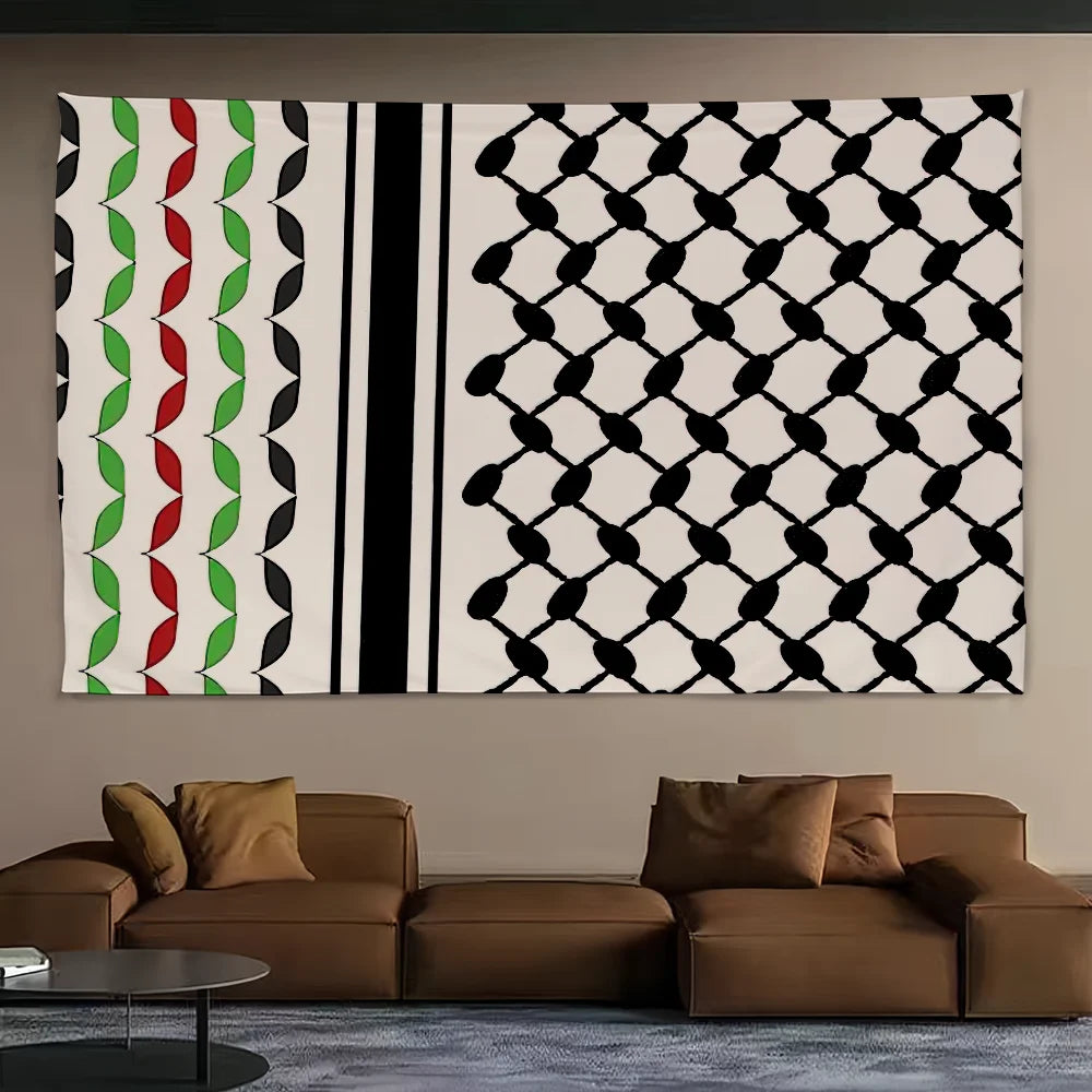 Art Keffiyeh Hanging Home Banner