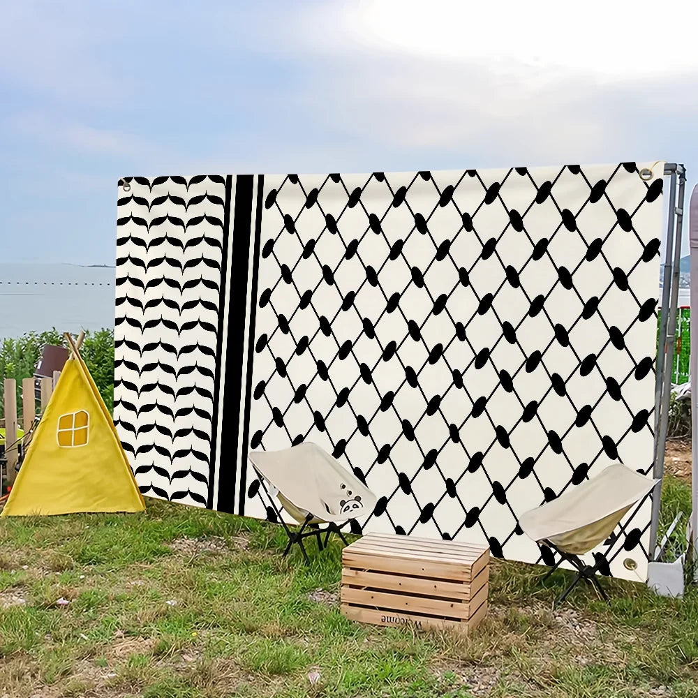Art Keffiyeh Hanging Home Banner