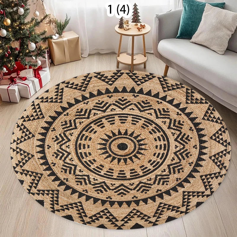 Geometric Woven Rug