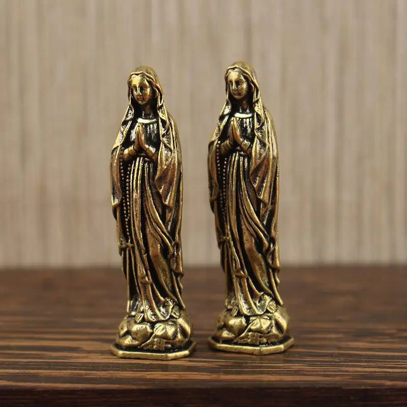 Brass Maria Figurine Pendant Brass Maria Figurine