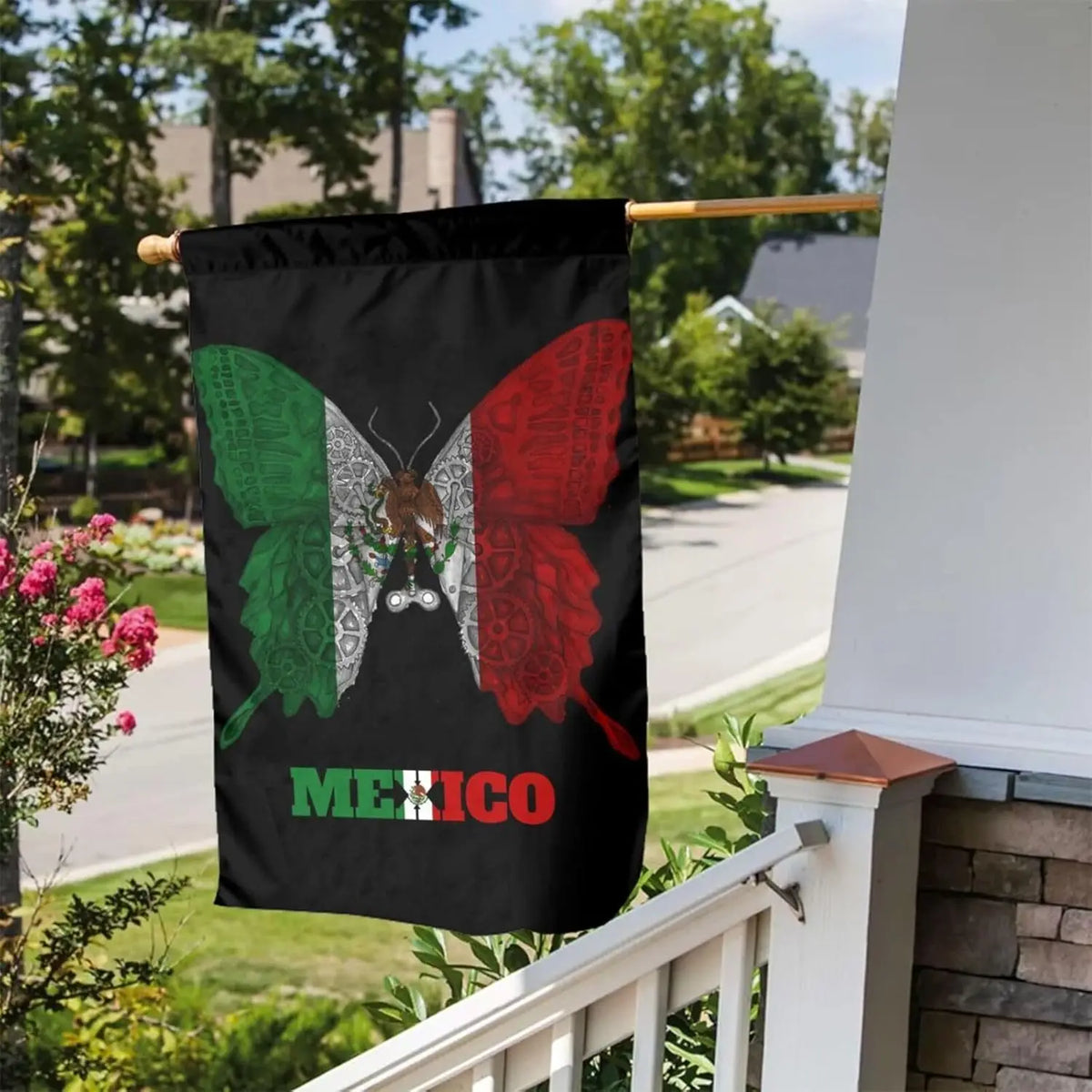 Vintage Butterfly Flag
