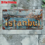Vintage Metal Sign, ISTANBUL
