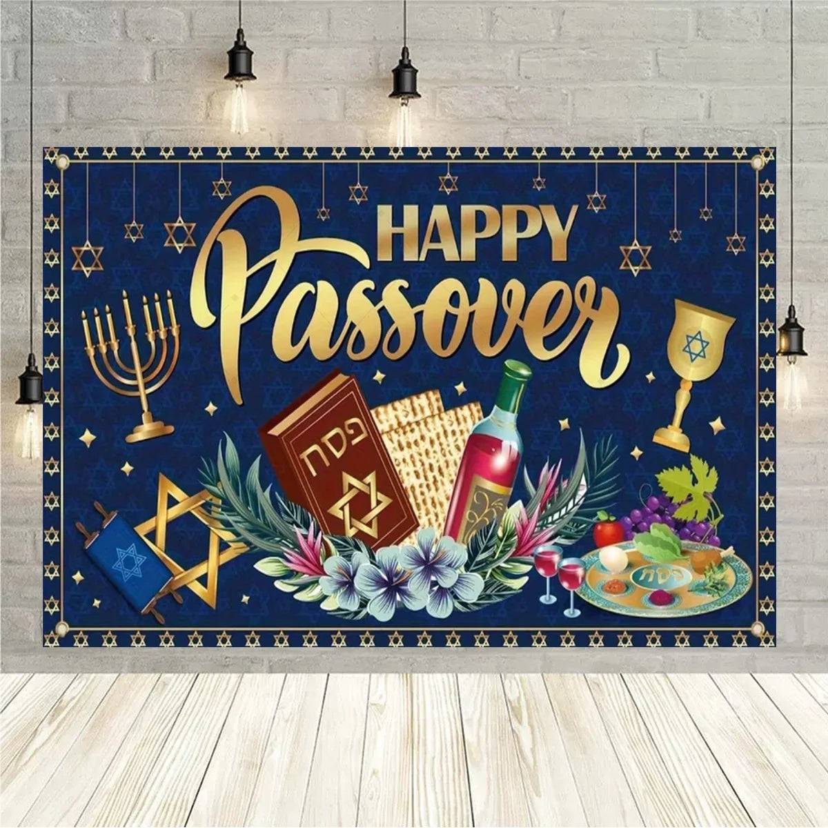 Happy Purim Rosh Hashanah Jewish New Year Background Carnival Festivals