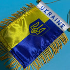 Ukraine Car Window Flag