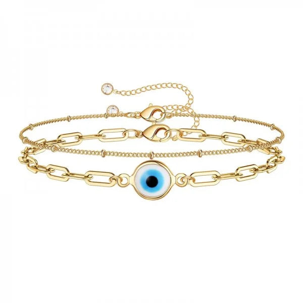 Evil Eye Gold Bracelet
