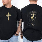 Jesus Crown of Thorns Washed T-shirt