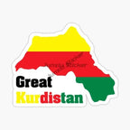 Kurdistan Flag Car Stickers