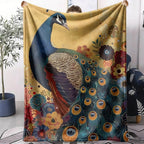 Peacock Throw Blanket