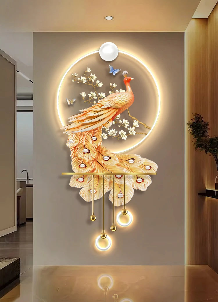 Modern Luxury Peacock Porch Light