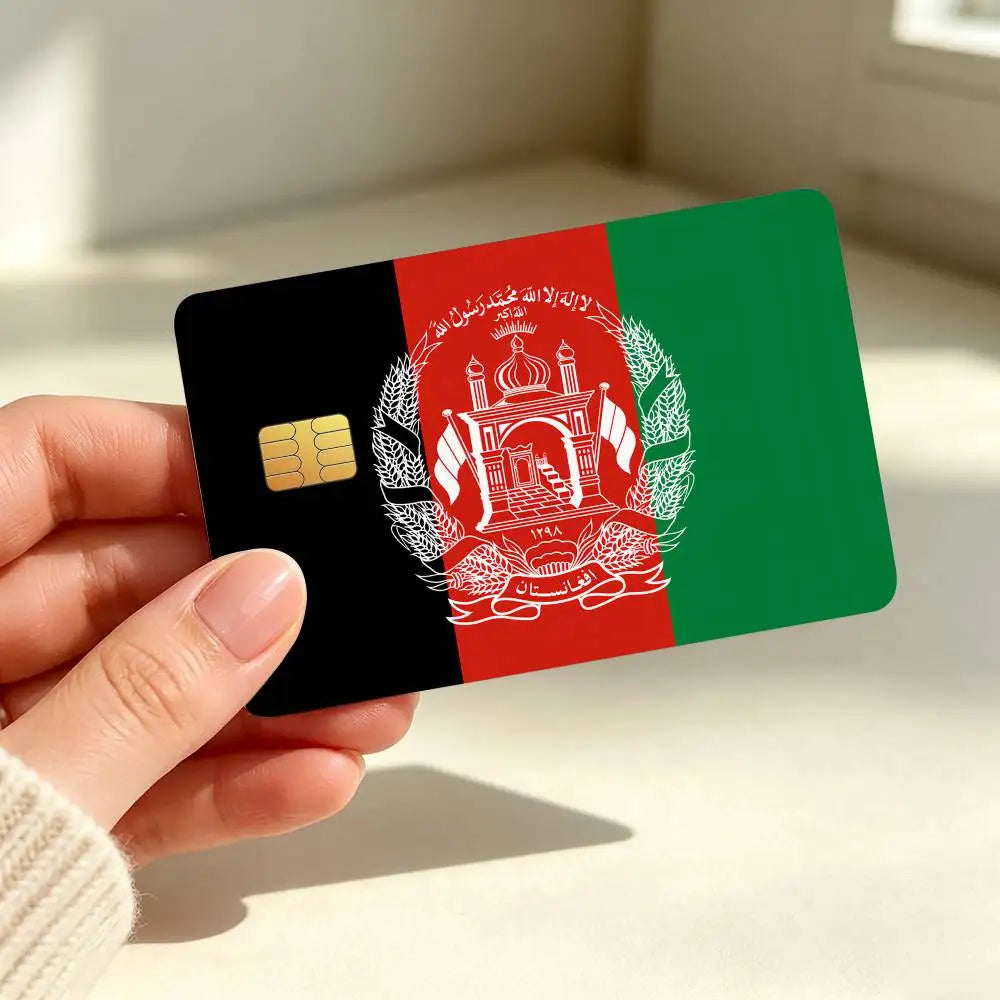 Afghanistan Waterproof Anti-Scratch Card Skin Stickers