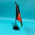 علم مكتب سكاي فلاغ، علم أفغانستان 14×21 سم، علم طاولة، لافتة أفغانستان الوطنية، زينة مكتب، أعلام