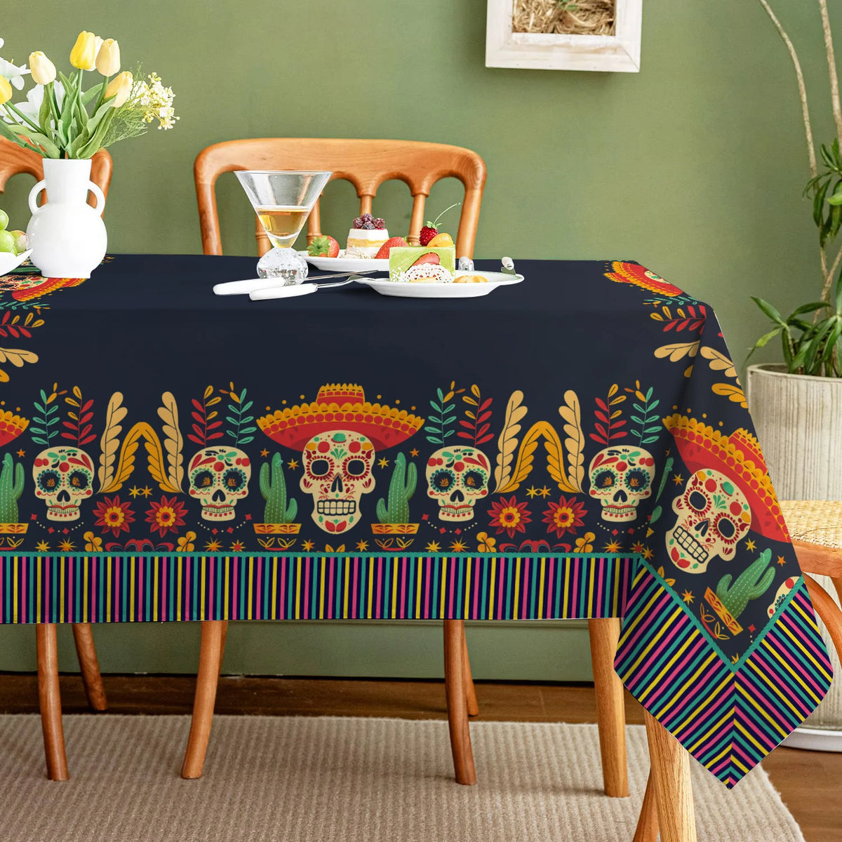 Skull Tablecloth Decor