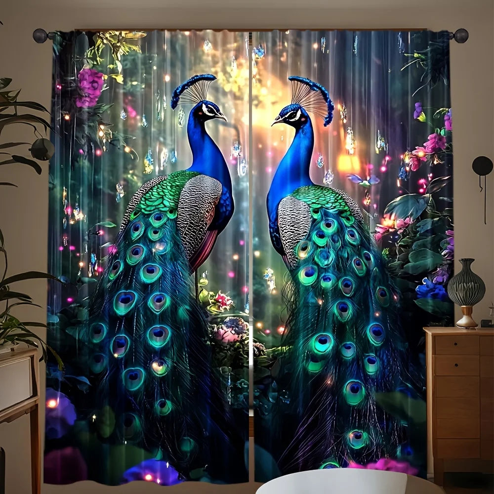 Peacock Garden Curtains