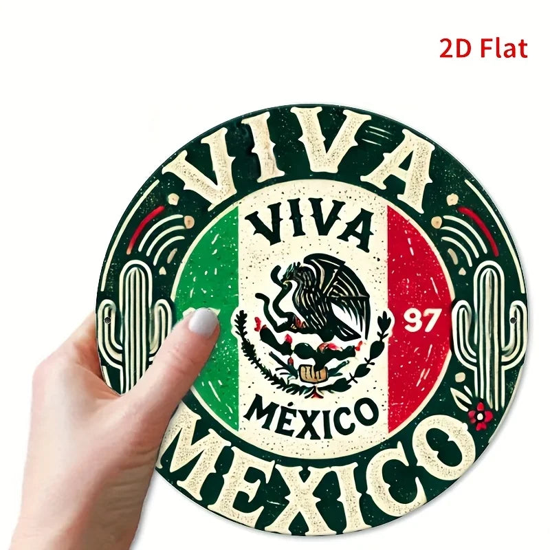 Viva Mexico Tin Sign