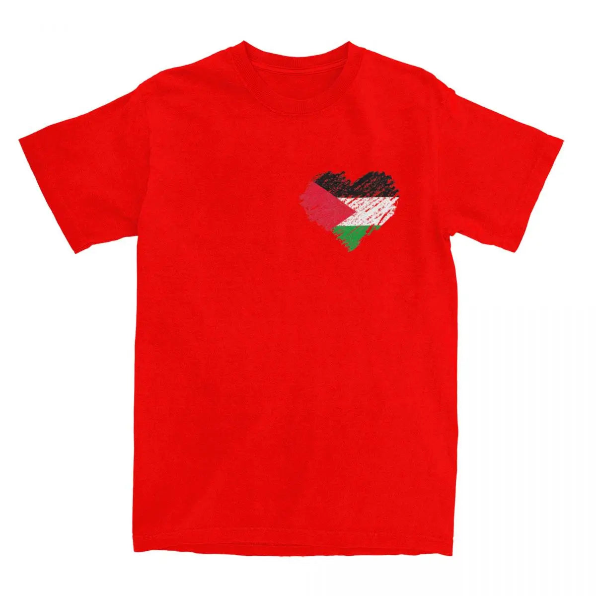 Palestine Heart Flag Vintage T Shirts