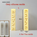 Silicone Candle Mold Hebrew Letters