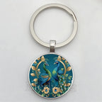 Beautiful Colorful Peacock Keychain