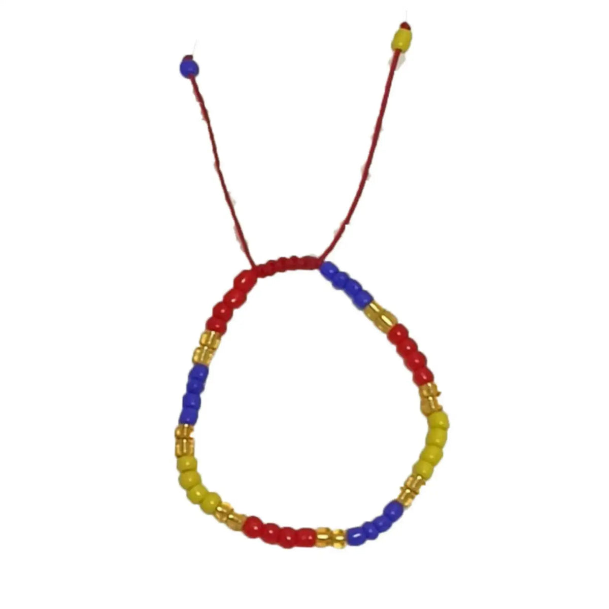 Venezuelan Flag Color Braided Rope Bracelet Women Men Adjustable Woven Rope Ethnic Patriotic Gift