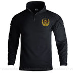 Afghan Flag Design Men's Long Sleeve Combat Uniform