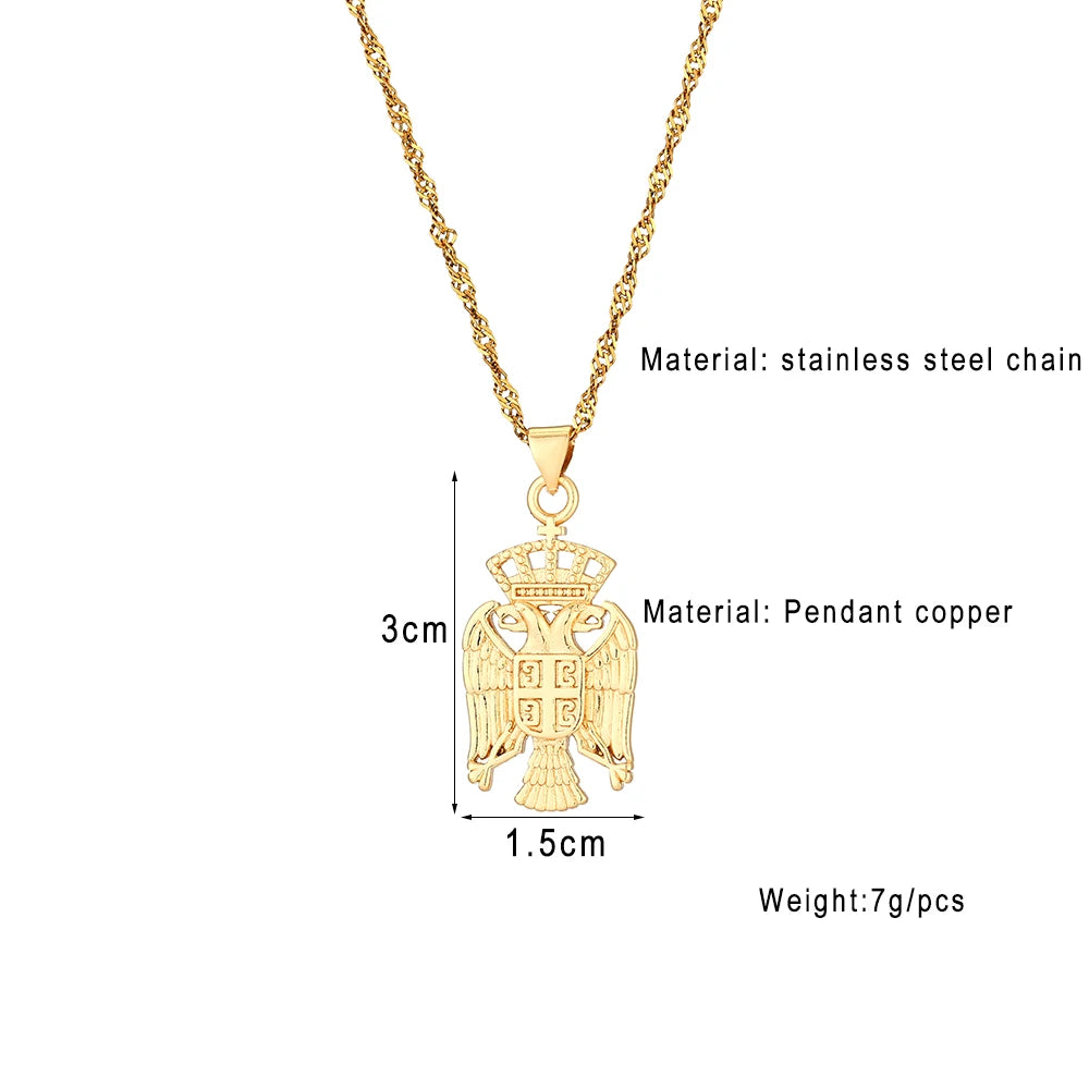 Sonya Eagle Pendant Necklace – Stainless Steel
