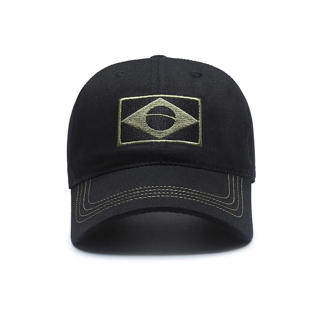 Brazil Flag Sun Protection Cap