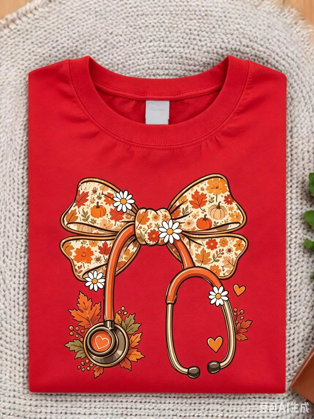 Thanksgiving Nurse Coquette Bow Sweatshirt