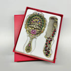 Creative Retro Peacock Open Screen Handheld Mirror