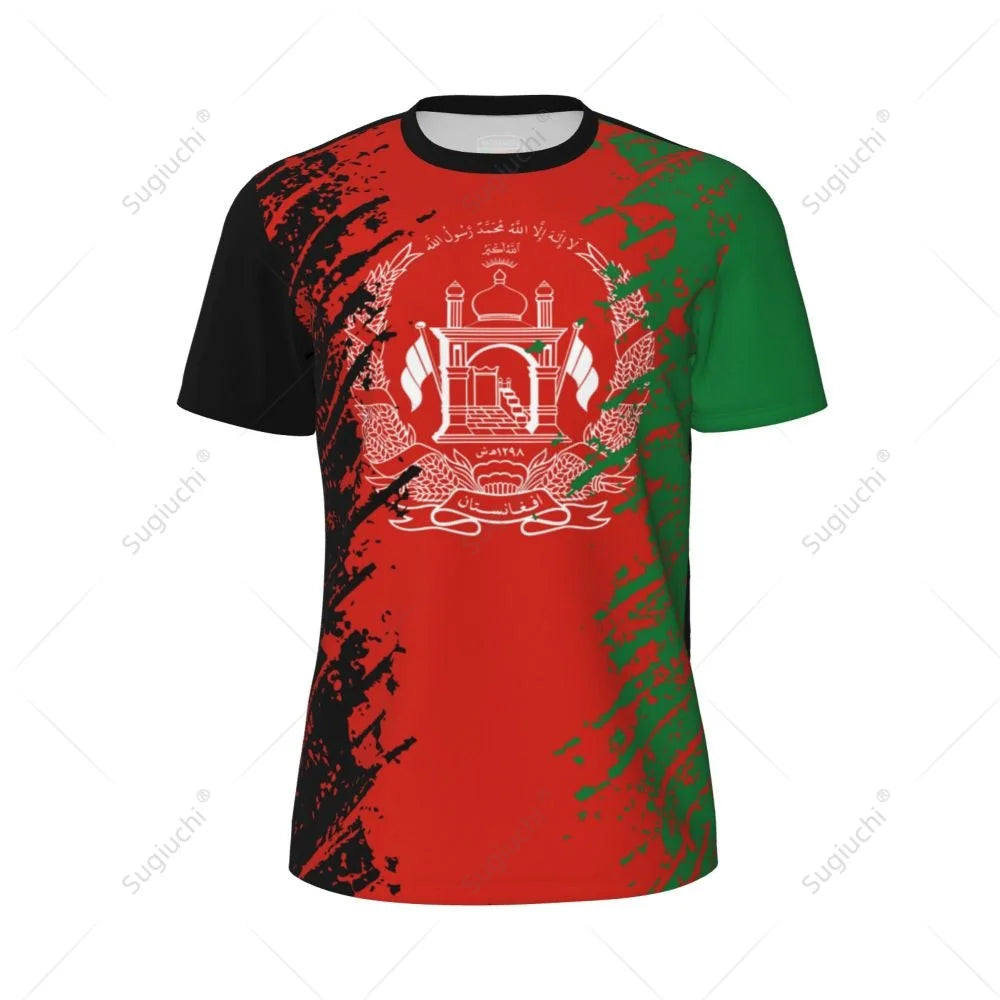 Afghanistan Flag 3D Printed Men T-Shirt For Running Bike Soccer Tennis Fitness Sports tshirt Mesh Fans T-shirt