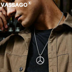 Hippie Style Peace Sign Necklace