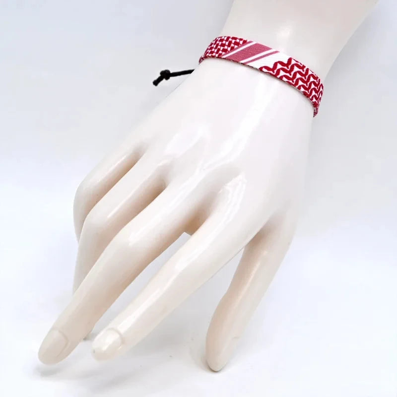 Multicolor Weave Kufiya Patterns Bracelets