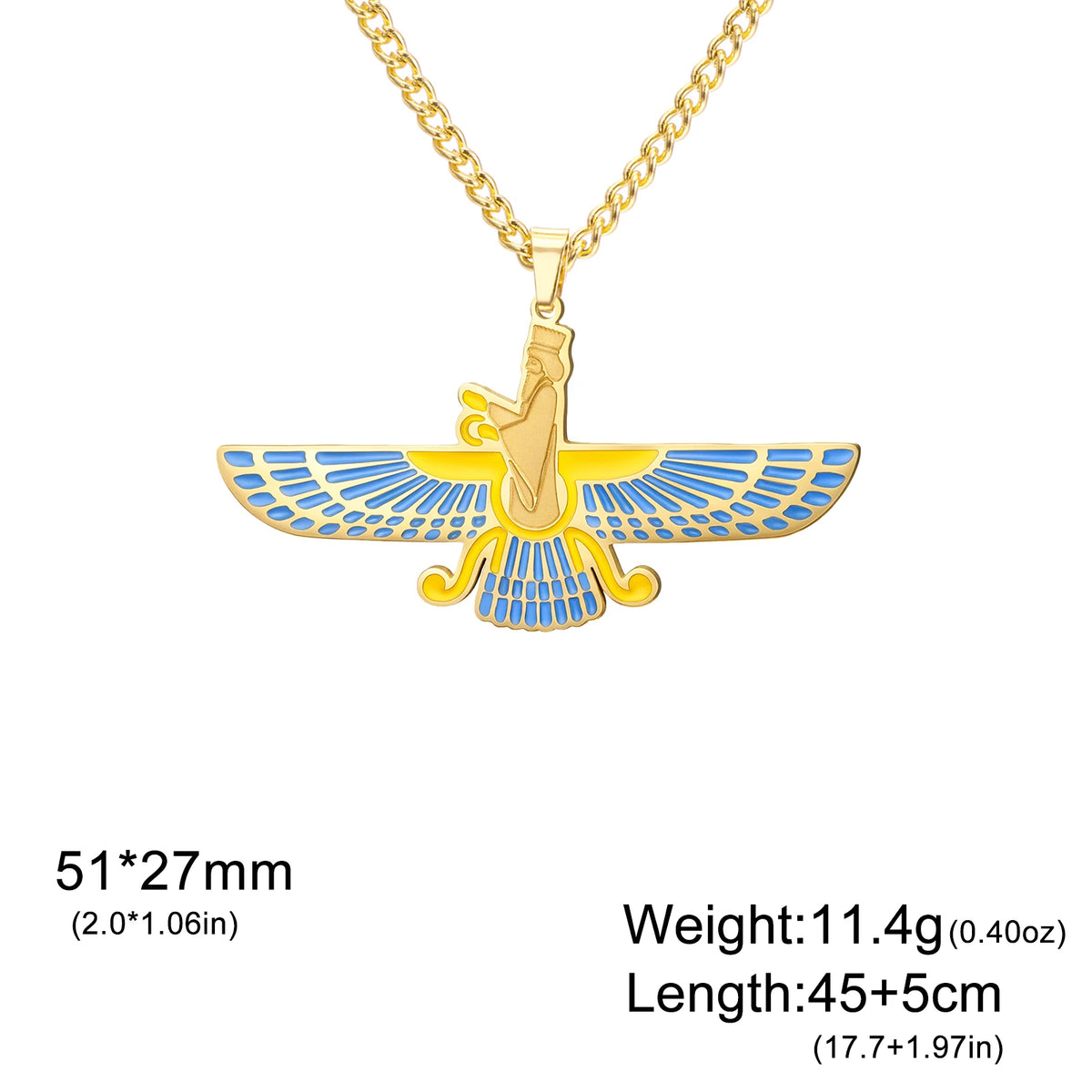 Faravahar Necklace Ancient Persian Zoroastrian
