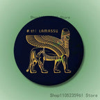 Assyrian Colossal Lamassu Flag Custom Badges