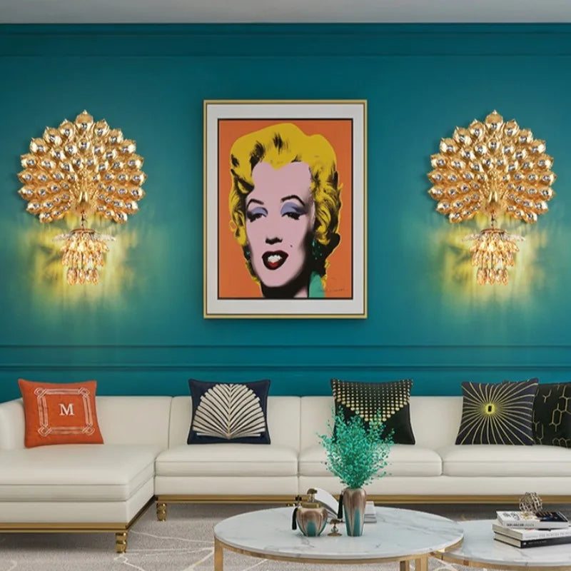 Creative Peacock Wall Lamp