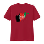 Afghanistan Flag Map Design T Shirt