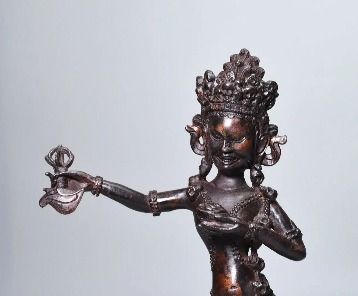 Buddhism Bronze Vajravarahi Dakini Statue