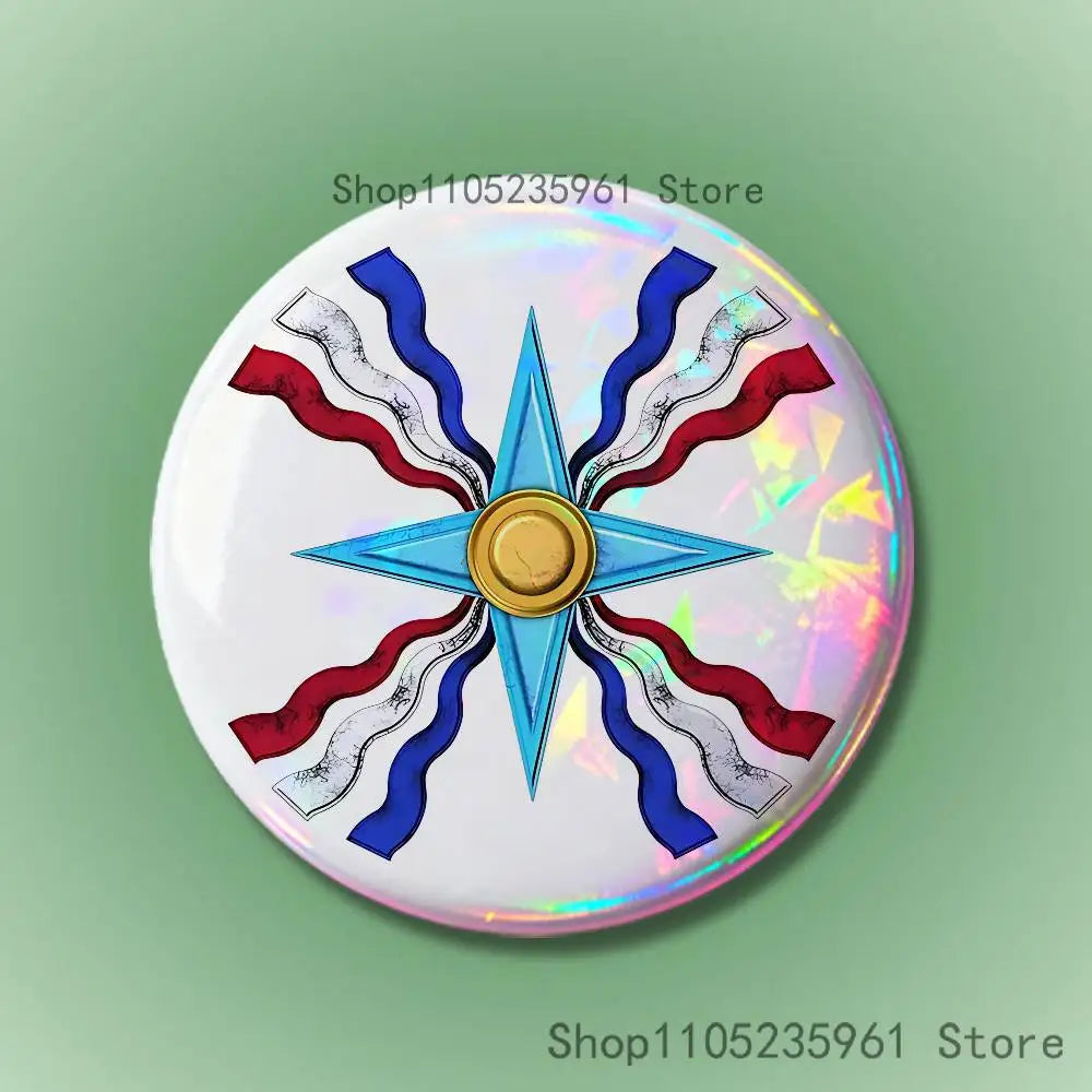 Assyrian Colossal Lamassu Flag Custom Badges