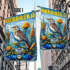 Nebraska Meadowlark Bird Flag Graden