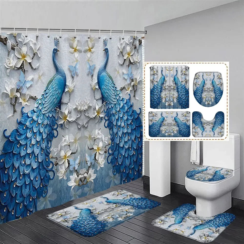 Peacock Bathroom Set