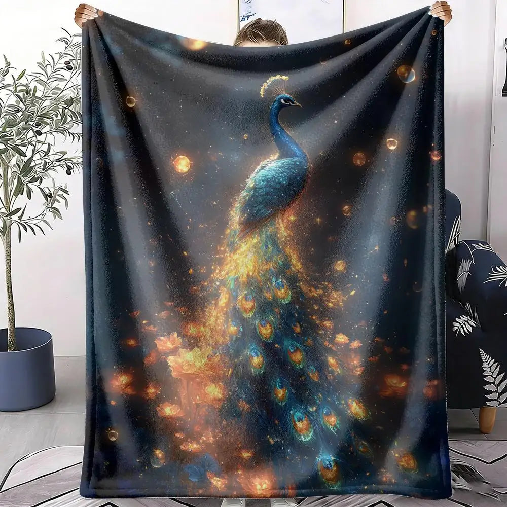 Peacock Throw Blanket