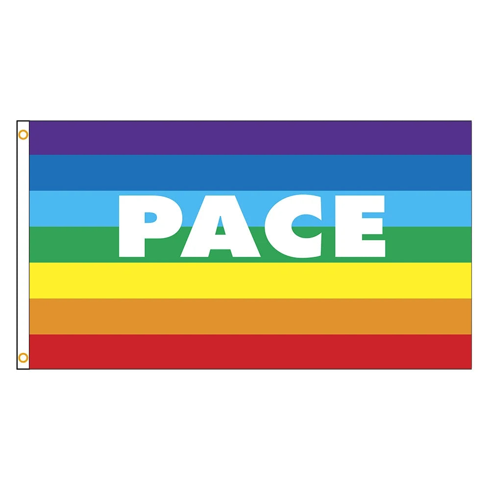 Flag of Peace Sign Banner Decoration