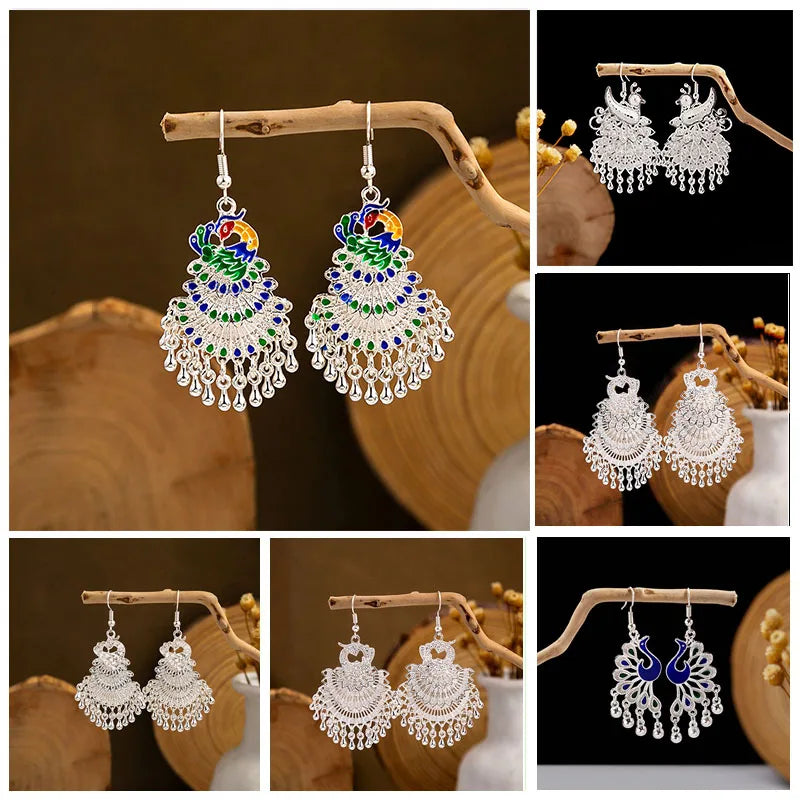 Peacock Earrings