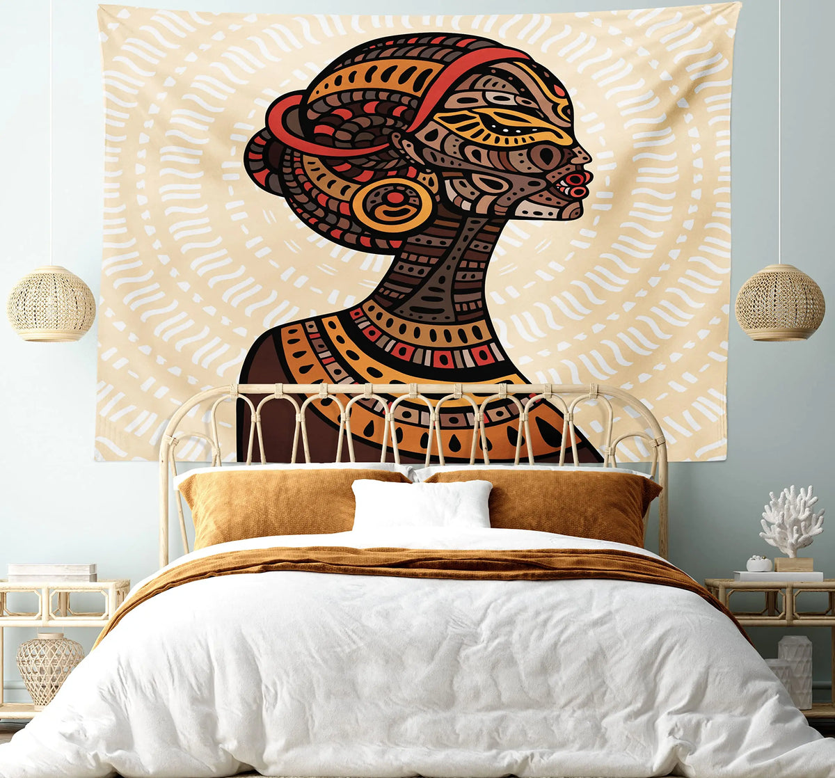 African Tapestry Wall Hanging Decor