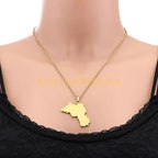 Unique Kurdistan Map Necklace