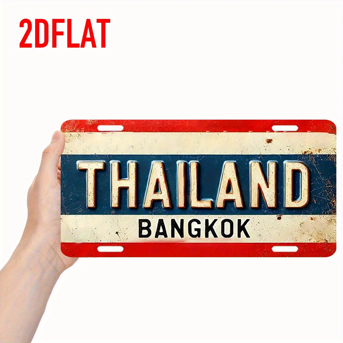 Thailand Bangkok Vintage License Plate