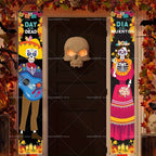 Dia De Los Muertos Porch Sign Banners Mexico Day of The Dead