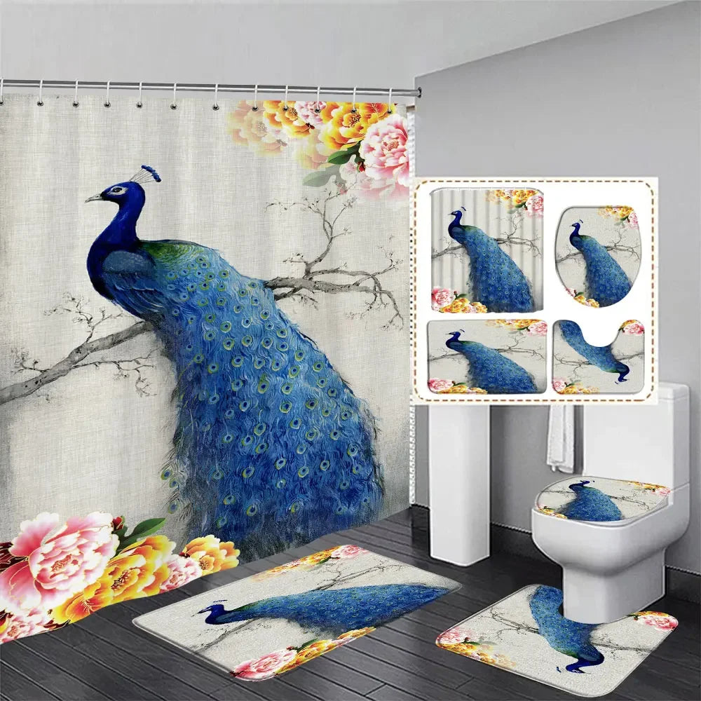 Peacock Bathroom Set